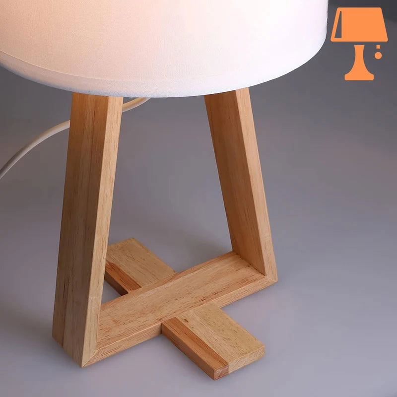 lampe de chevet ampoule e27 bois