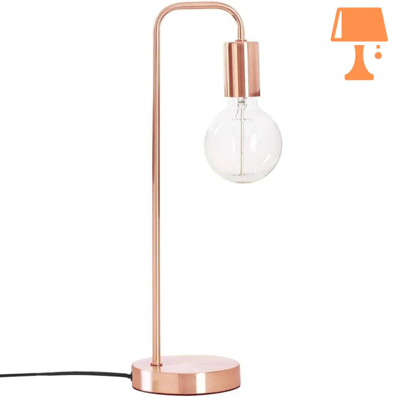 lampe de chevet ancienne cuivre design