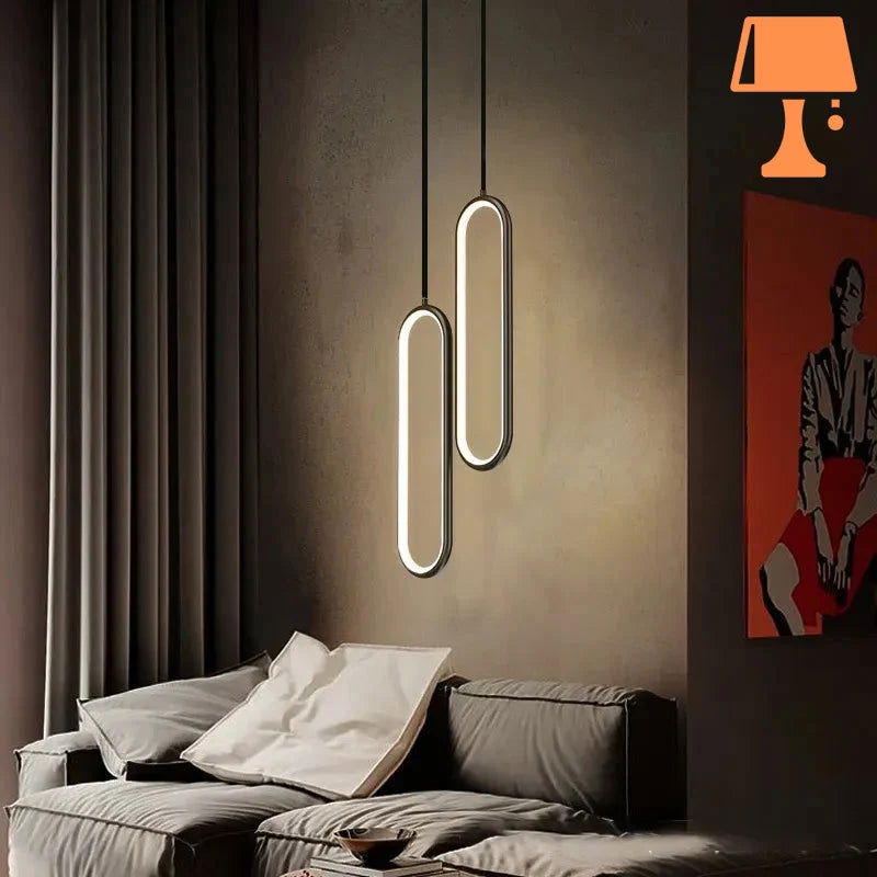 lampe de chevet au plafond design