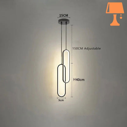 lampe de chevet au plafond mesure