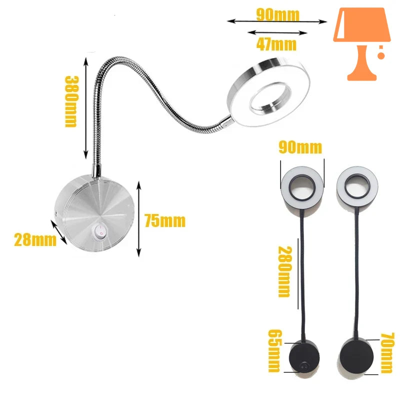 lampe de chevet avec interrupteur mesure
