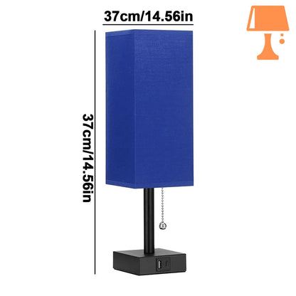 lampe de chevet avec port usb c mesure