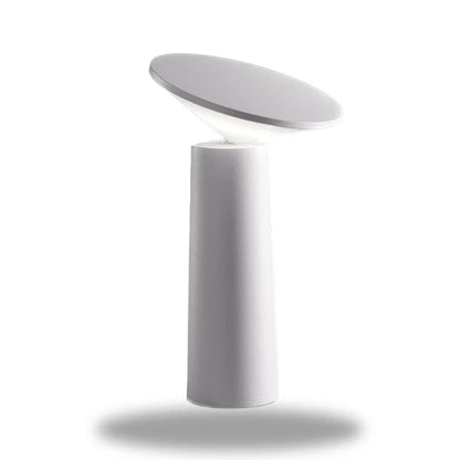 lampe de chevet design blanc laque