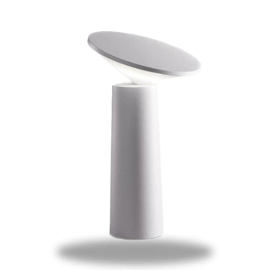 lampe de chevet design blanc laque