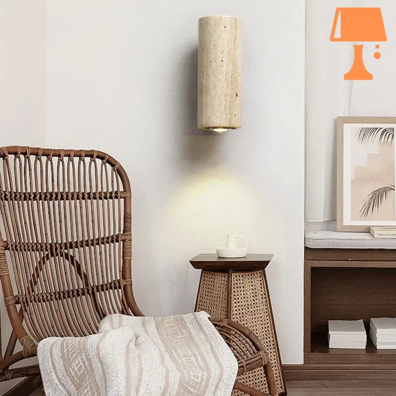 lampe de chevet en pierre salon