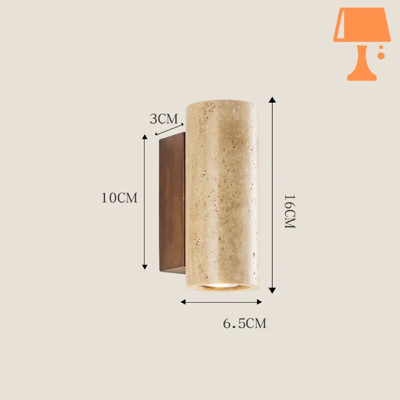 lampe de chevet en pierre style a