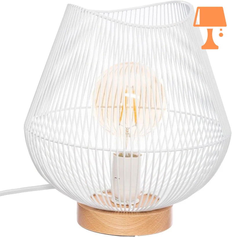 lampe de chevet filaire blanc