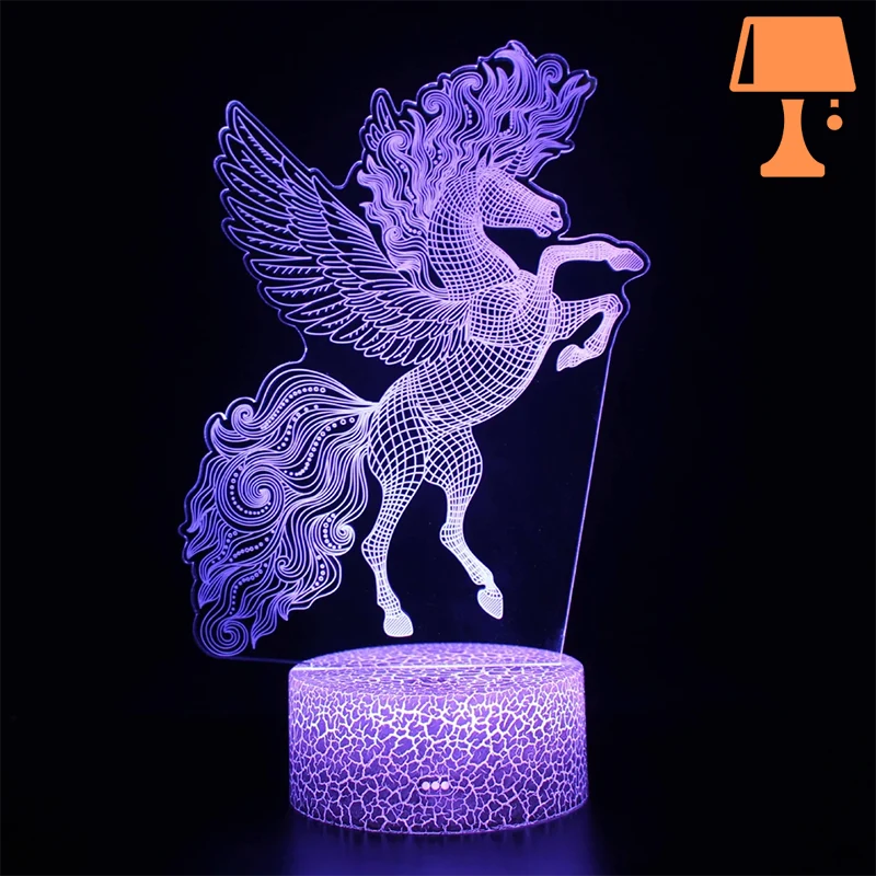 lampe de chevet fille licorne i