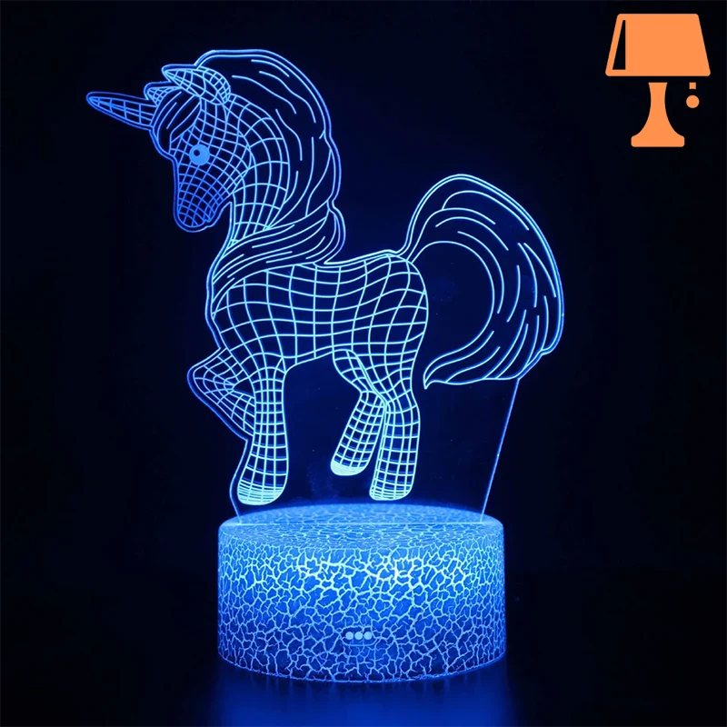 lampe de chevet fille licorne j