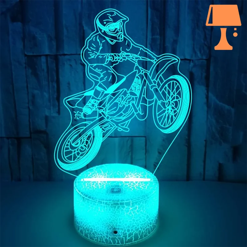 lampe de chevet garçon ado bleu