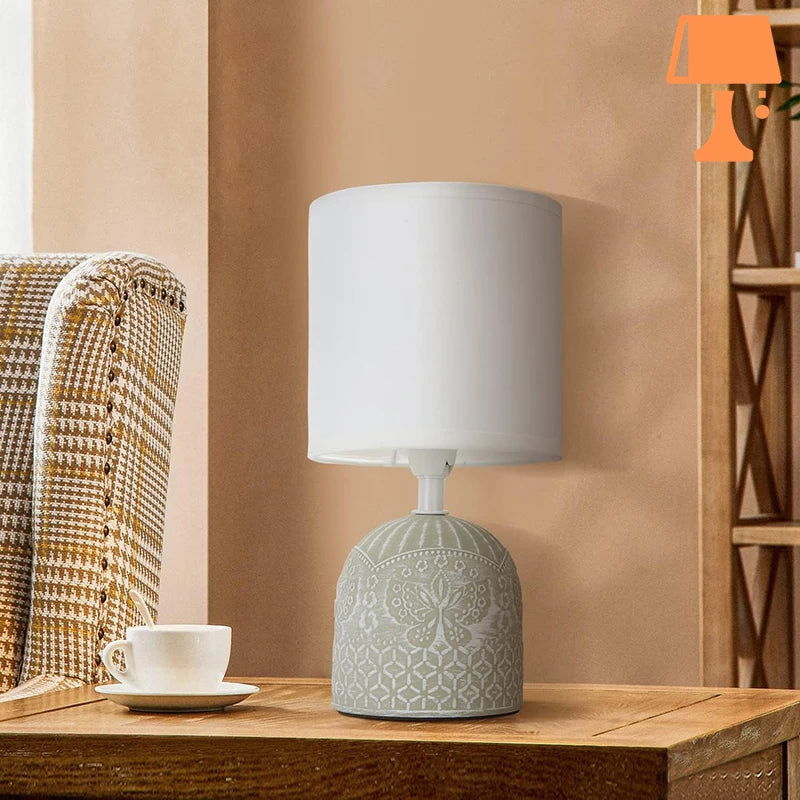 lampe de chevet grise design salon