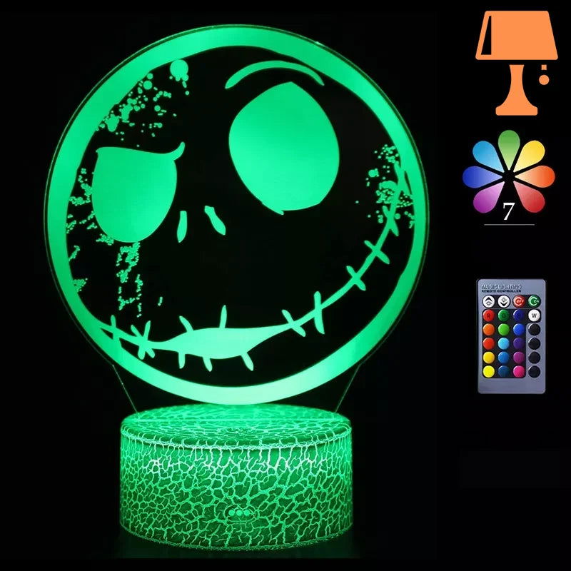 lampe de chevet jack skellington b télécommande