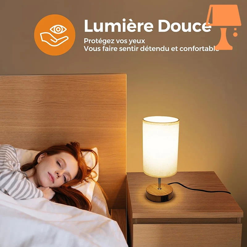 lampe de chevet lin tete de lit