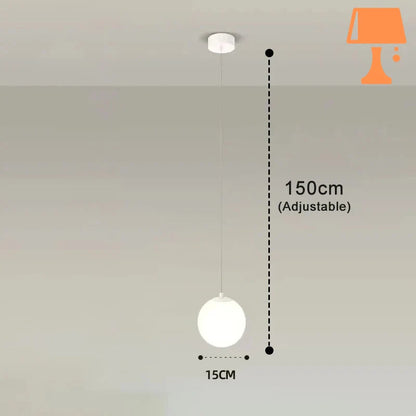 lampe de chevet pendante blanc